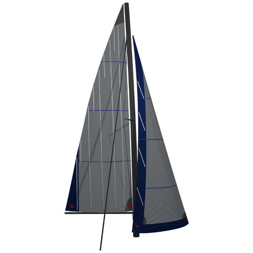 Randa - KOONAA - ELVSTRØM SAILS - fiocco su avvolgitore / per multiscafo da crociera / taglio radiale