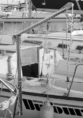 Gruetta per barca a vela - 35-MAT-01 - INOX MARINE INNOVATION - manuale / girevole