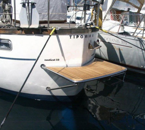 Piattaforma fissa - INOX MARINE INNOVATION - per barca / su misura