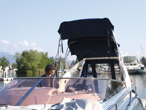 Cabriolet per barca a motore - Nauti Sattler - con struttura in acciaio inossidabile