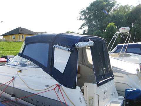Chiusura da pozzetto su misura - Nauti Sattler - per imbarcazione a motore