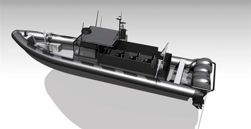 Barca professionale patrol boat -  MR-1250 ASSAULT - Madera Ribs - fuoribordo / gommone semirigido