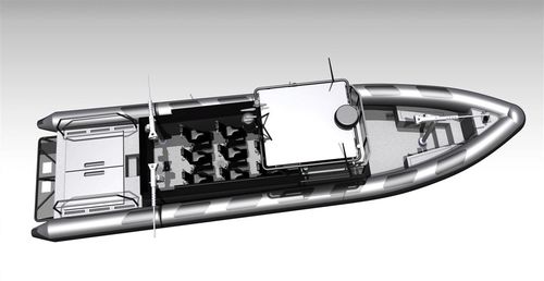 Barca professionale patrol boat - MR-1300 ASSAULT - Madera Ribs - entrobordo / diesel / gommone semirigido