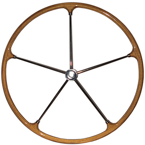 Ruota del timone per barca a vela - V2A - TCE-Engineering - in teak / fibra di vetro / in acciaio inossidabile