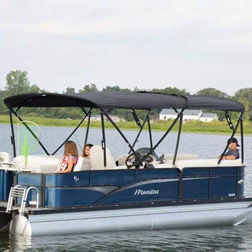 Tendalino parasole per pontoon boat - Manitou Pontoon Boats - per cabina di pilotaggio / nero