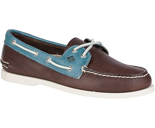 Calzature di bordo - AUTHENTIC ORIGINAL 2-EYE CROSS LACE - Sperry Top Sider - per uomo / in pelle