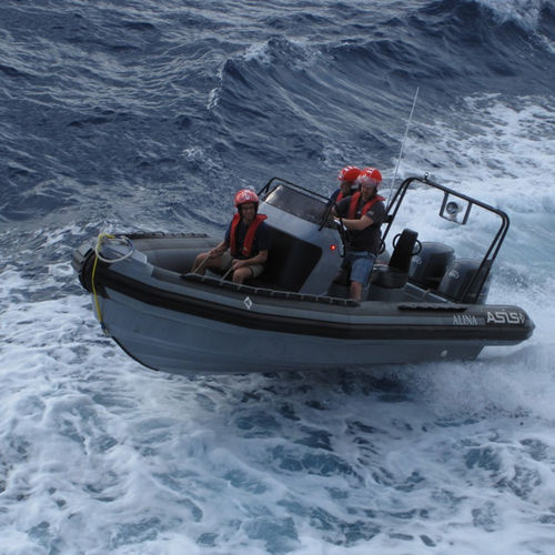 Barca professionale barca di salvataggio - 6.5 M - ASIS BOATS - fuoribordo / in fibra di vetro / semirigida