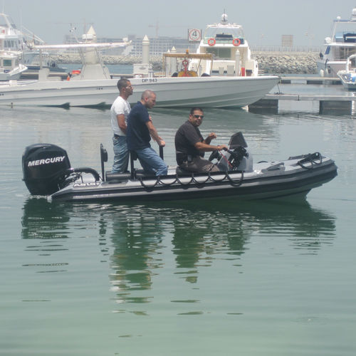 Barca professionale fuoribordo - 4.1 M - ASIS BOATS - in alluminio / gommone semirigido