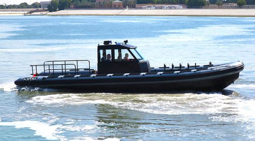 Patrol boat - 12.5 M D-Tube - ASIS BOATS - fuoribordo / in alluminio / semirigida