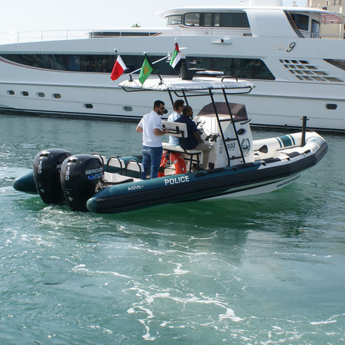 Gommone fuoribordo - 8 M - ASIS BOATS - bimotore / RHIB / con console centrale