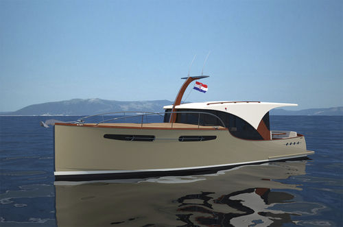 Cabinato entrobordo - POWER 39H - Enavigo Yachts - con cockpit chiuso / da crociera / con 2 cabine