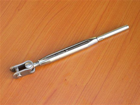 Arridatoio a cassa aperta - 10XX - Garelli - con forcella articolata / crimpabile / per sartiame in tondino