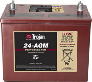 Batteria marina - 24-AGM - Trojan Battery Company - 12 V / piombo-acido / piombo