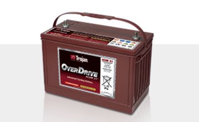 Batteria marina - OverDrive™ AGM 31 - Trojan Battery Company - 12 V / piombo-acido / piombo