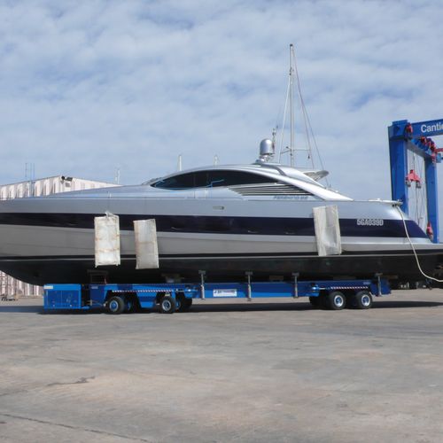 Carrello per movimentazione - MBT 80 - ABI TRAILERS - per barca / per cantiere navale / semovente