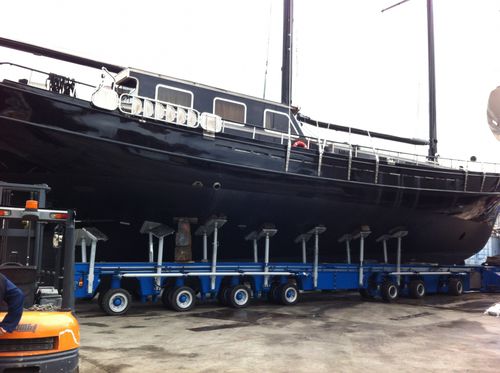 Carrello per movimentazione - MBT 250 - ABI TRAILERS - per barca / per cantiere navale / semovente