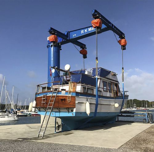 Gru portuale - JIB 15 - 4 HOISTS - ASCOM - per cantiere navale / per marina / con braccio