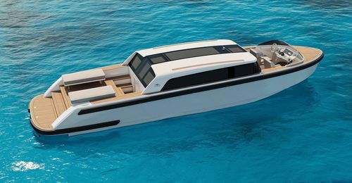 Tender per yacht limousine - JT 34 LIMO - Castoldi - a idrogetto / bimotore / con cockpit chiuso