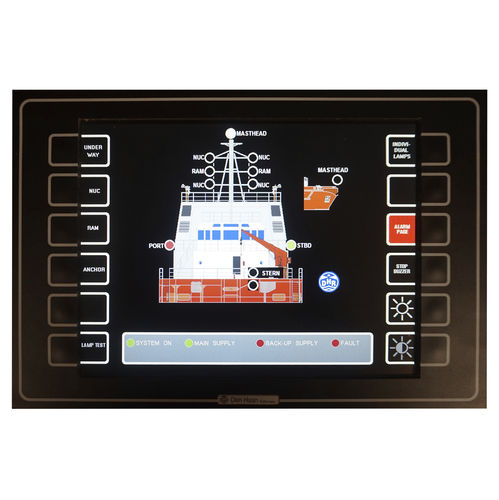 Pannello di comando e controllo marino - Den Haan Rotterdam - di fanale di navigazione / touch screen