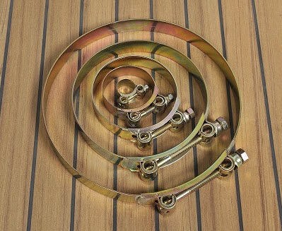 Braccio di fissaggio a ginocchiera inox per barca - Halyard