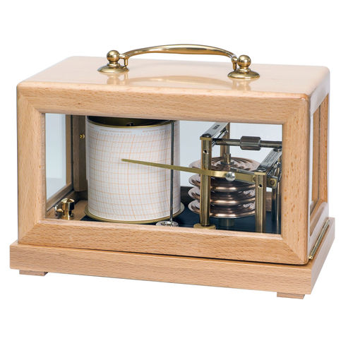 Barografo analogico - COMPACT NATURAL - NAUDET - in legno