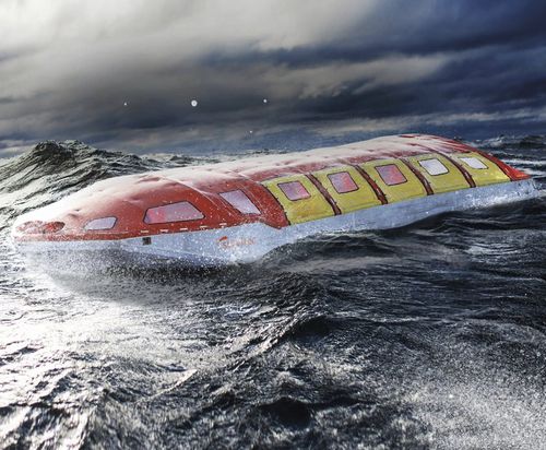 Scialuppa di salvataggio parzialmente chiusa - SEAHAVEN - Survitec - per nave / SOLAS