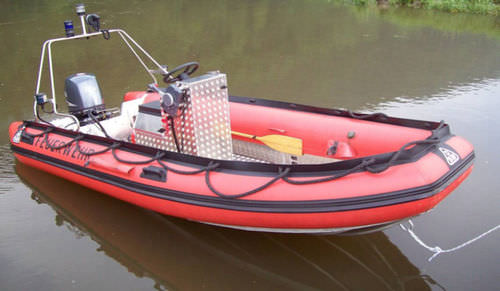 Gommone fuoribordo - DSB 4.3 SR - Deutsche Schlauchboot - semirigido / con console centrale