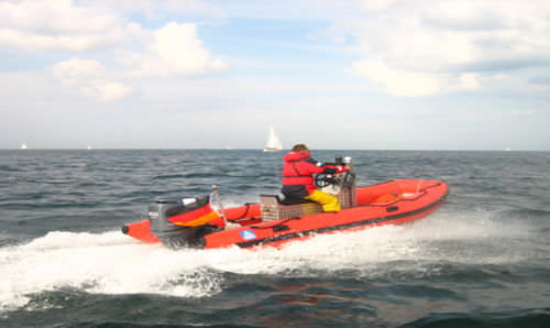 Gommone fuoribordo - DSB 5.1 SR - Deutsche Schlauchboot - semirigido / con console centrale