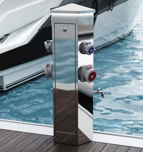 Colonnina antincendio - HEX - Rolec Services - di distribuzione di acqua / di illuminazione / per pontile