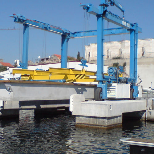 Gru per cantiere navale - Wise Boat Hoists - mobile / a portale / doppia