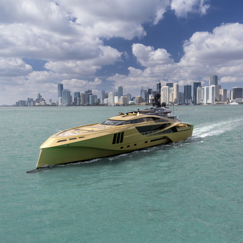 Mega-yacht da crociera - 48M - Palmer Johnson - sportivo / con cabina di pilotaggio / con fly