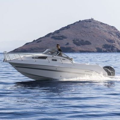 Cabin-cruiser fuoribordo - 660 - Drago Boats - open / max. 6 persone / con prendisole