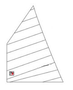 Randa - GAFF / GUNTER - Jeckells - vela di prua / downwind sail / per barca a vela tradizionale