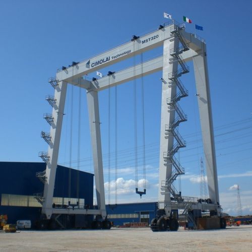 Gru per cantiere navale - MST 320 - CIMOLAI TECHNOLOGY SPA - a portale / mobile