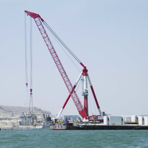 Gru su piattaforma galleggiante - DRC 200 - CIMOLAI TECHNOLOGY SPA - per carico pesante / con braccio articolato / offshore