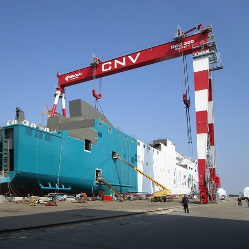 Gru per cantiere navale - RGC 320 - CIMOLAI TECHNOLOGY SPA - a portale / su guida di scorrimento