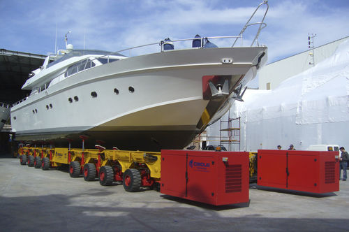 Carrello di movimentazione pesante - MBT 200 - CIMOLAI TECHNOLOGY SPA - per cantiere navale / idraulico / semovente