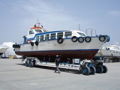 Carrello di movimentazione pesante - MBT 60 - CIMOLAI TECHNOLOGY SPA - per cantiere navale / semovente / controllato a distanza