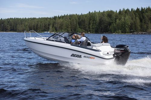 Runabout fuoribordo - 600 BR - Bella Boats Oy - con dual console / bow-rider / open