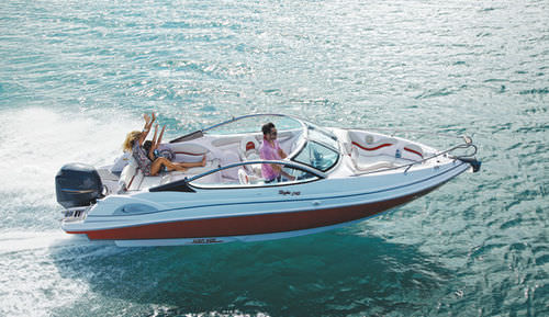 Runabout fuoribordo - 240 - FIBRAFORT BOATS BRAZIL - bow-rider / max. 8 persone / con prendisole