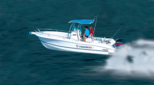 Lancia fuoribordo - 245 - FIBRAFORT BOATS BRAZIL - con console centrale / da pesca sportiva