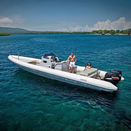 Gommone fuoribordo - X2K - North Sea Boats - bimotore / semirigido / con console centrale