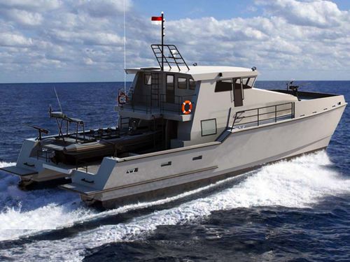 Barca professionale patrol boat - X22 - North Sea Boats - catamarano / entrobordo