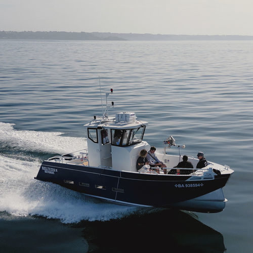 Barca da pesca e diporto fuoribordo - SELKIE 800 PECHE PRO - BORD A BORD - bimotore / con cabina di pilotaggio / multiuso
