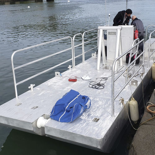 Barca professionale chiatta da lavoro - Barge 650 - BORD A BORD - entrobordo / in alluminio