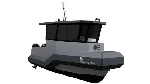 Barca professionale patrol boat - Valkyrie 700 CAB - BORD A BORD - barca di salvataggio / fuoribordo / in alluminio