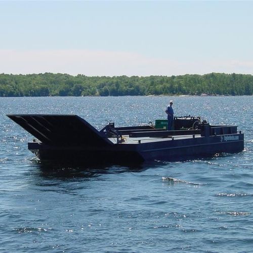 Barca professionale chiatta da lavoro - KROPF MARINE - entrobordo / fuoribordo / diesel
