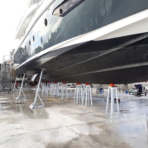 Invaso per barca a motore - PARK TAB - Nautipark - fisso / per chiglia / in acciaio galvanizzato