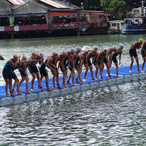 Pontile galleggiante - Triathlon - Cubisystem - di ormeggio / per marina / per base turistica sportiva