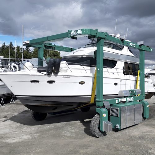 Travel lift controllato a distanza - MML40e - CONOLIFT - a forma di U / elettrico / con traversa di prolungamento anteriore